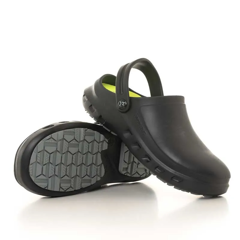 NFORZ Black Non-Perforated Toe Mixed Safety Clog - NORDWAYS