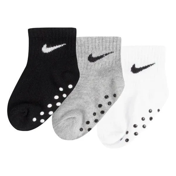 NIKE CORE SWOOSH 3-PACK GRIPPER SOCKS_ INFANTS