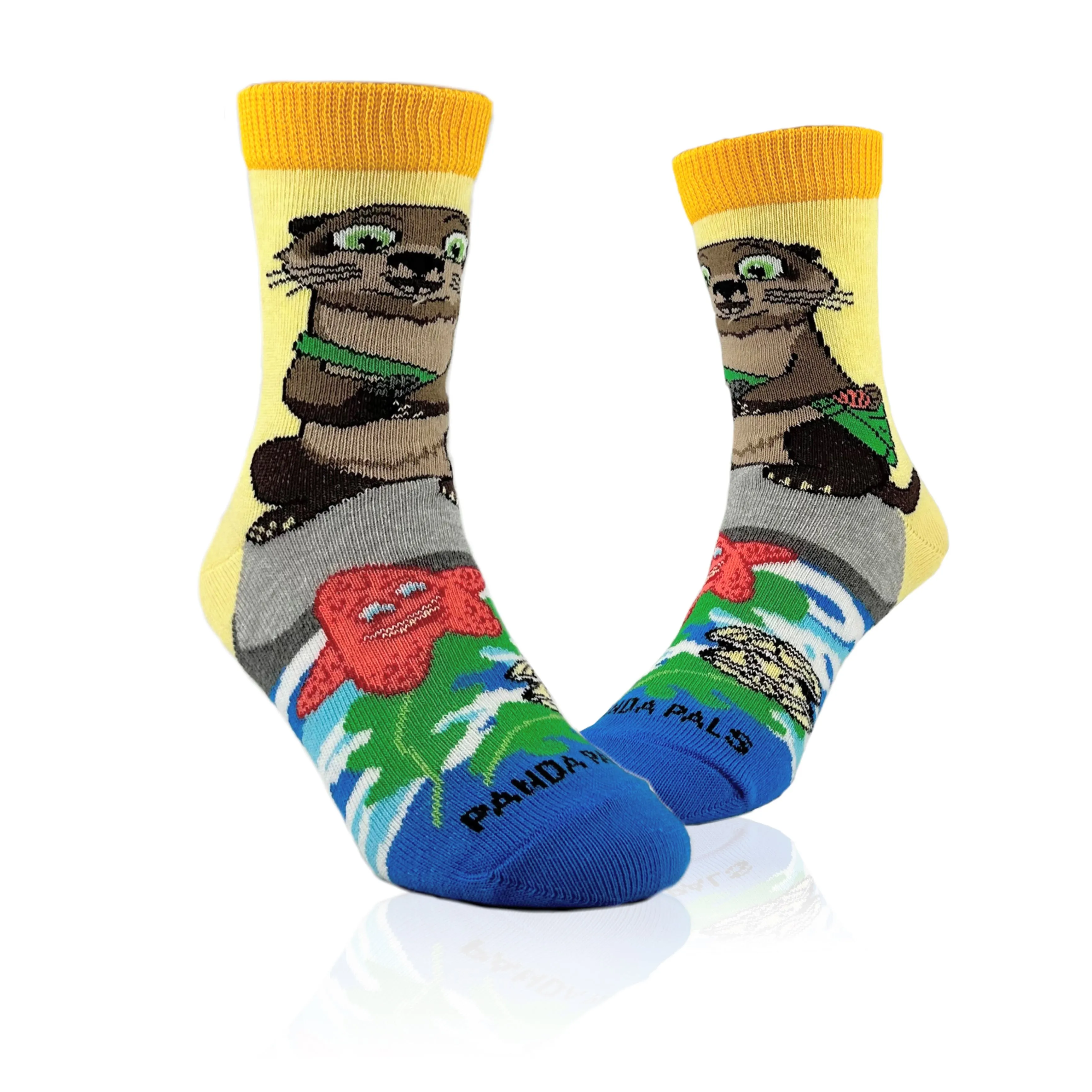 Otter on a Rock Socks from the Sock Panda (Ages 3-7)