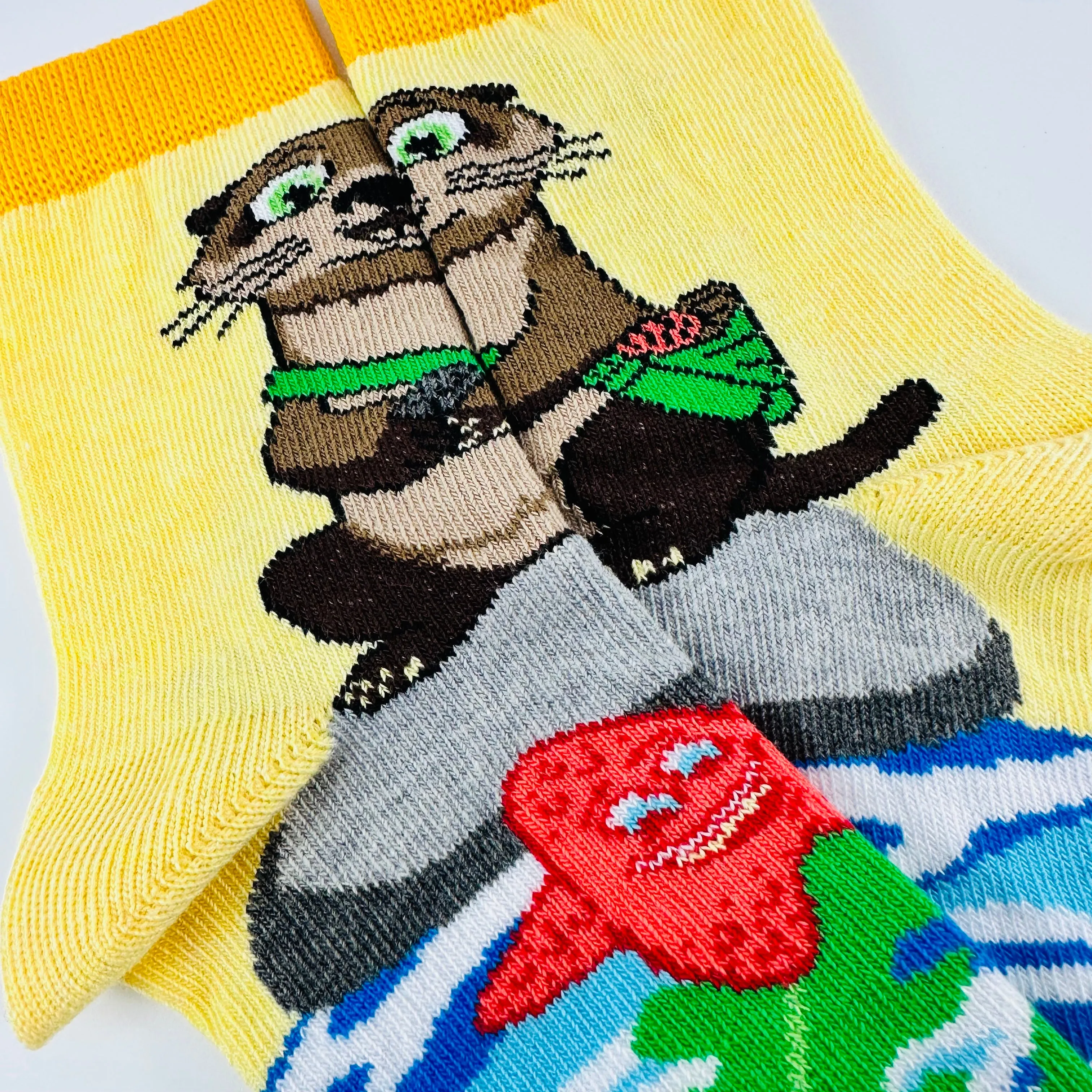 Otter on a Rock Socks from the Sock Panda (Ages 3-7)