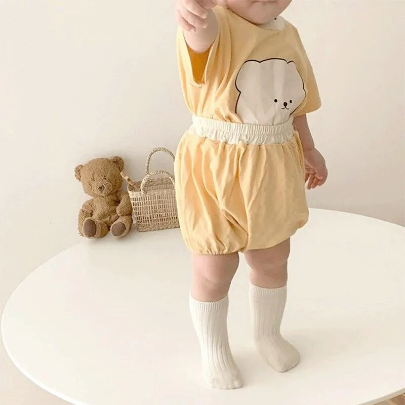 Teddy Short Sleeved T-Shirt With Shorts