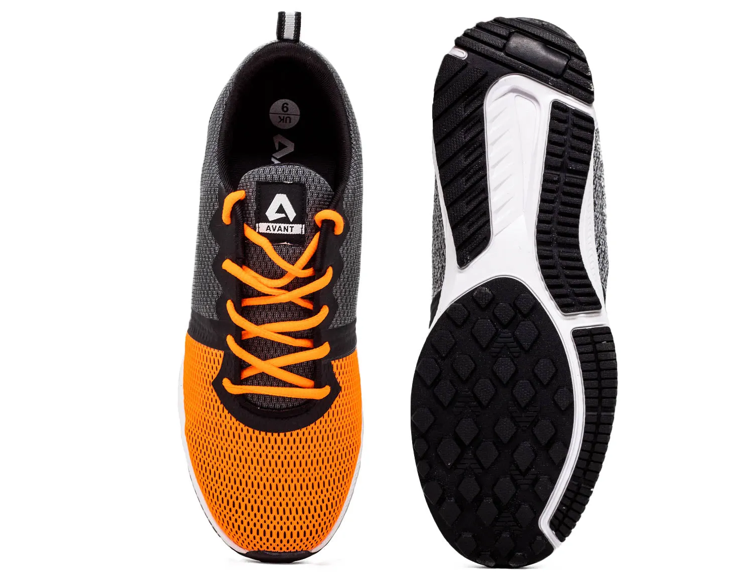 Velocity Running And Training Shoes - Orange/Dark Grey