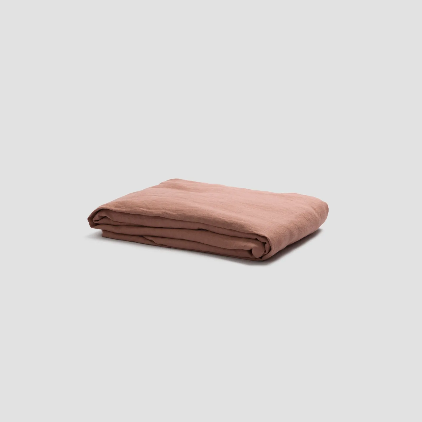 Warm Clay Linen Blend Fitted Sheet