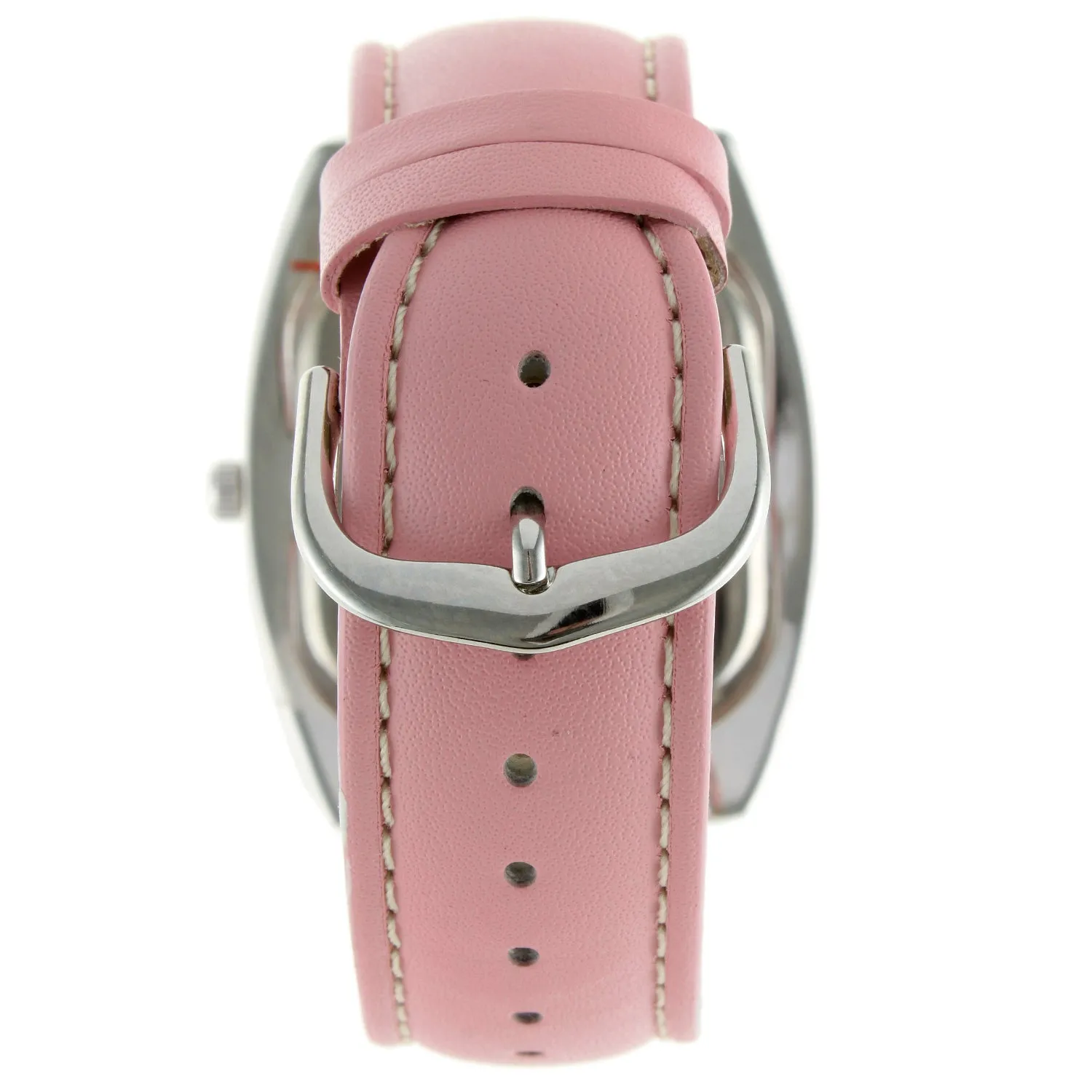 Women's Boyfriend Watch 40mm Crystal Bezel Leather Strap