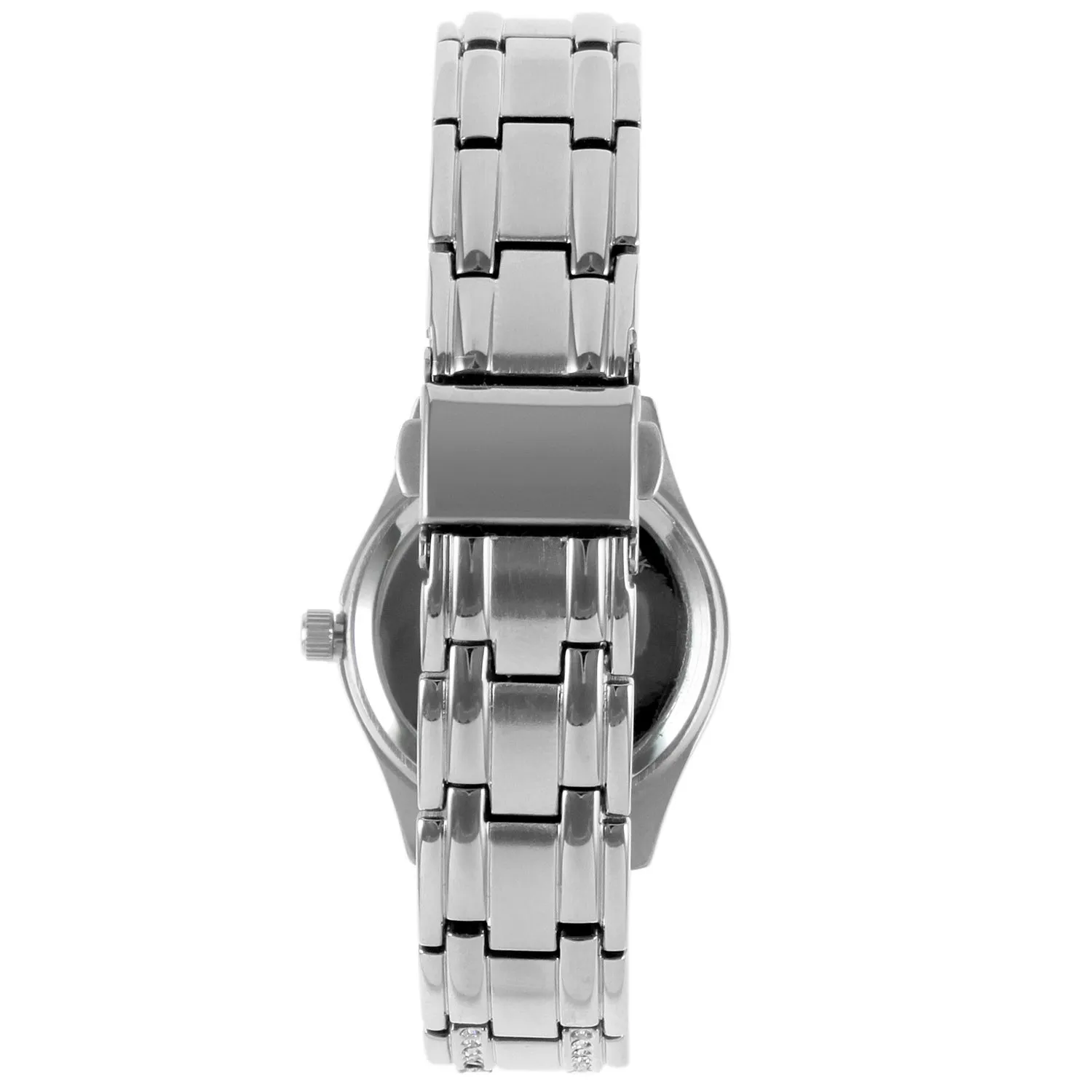 Womens Luxury Status Silver Swarovski Crystal Bracelet Watch