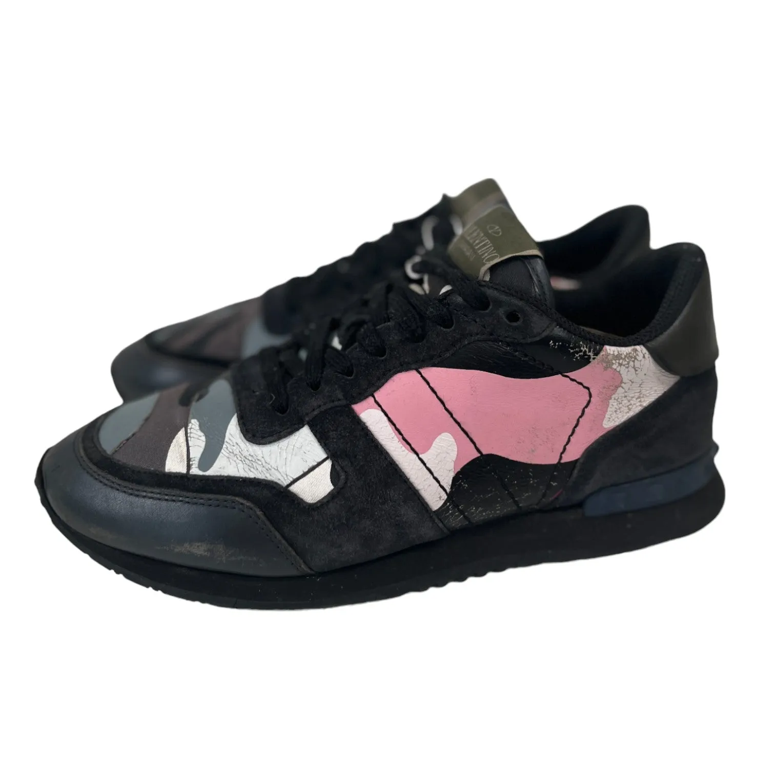 Women's Rockstud Low Trainers Black Size EU 39 / UK 6